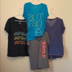 4 V Neck T shirts